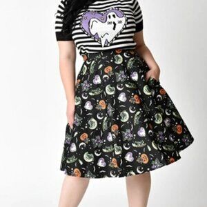 Hell Bunny Halloween themed skirt